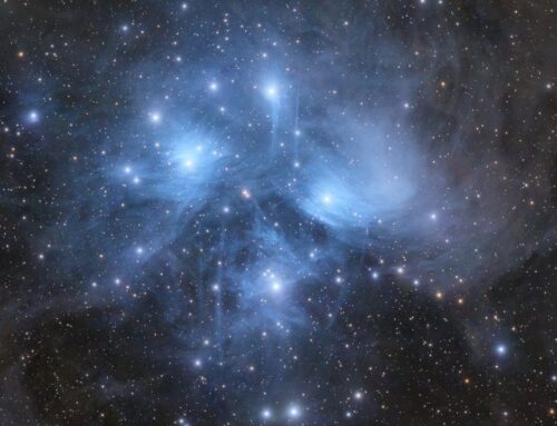 Astrophotographer captures Pleiades ‘Seven Sisters’ glowing through ghostly blue veil