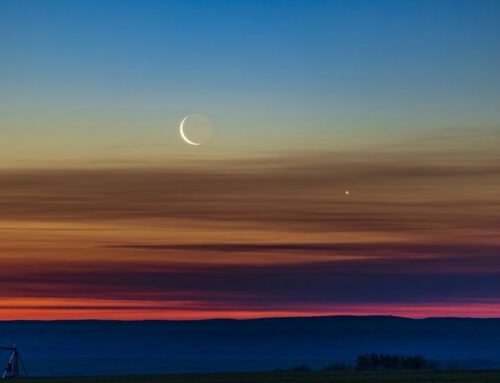 Venus and a slender crescent moon steal the show after sunset on May 18